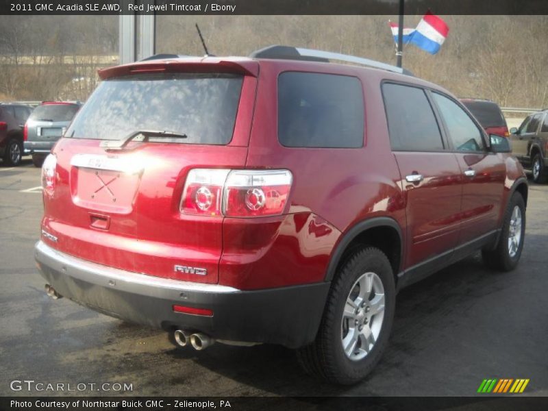 Red Jewel Tintcoat / Ebony 2011 GMC Acadia SLE AWD