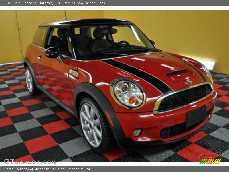 Chili Red / Grey/Carbon Black 2007 Mini Cooper S Hardtop