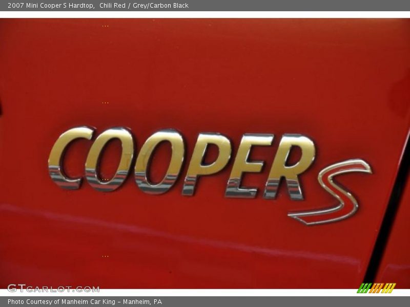 Chili Red / Grey/Carbon Black 2007 Mini Cooper S Hardtop