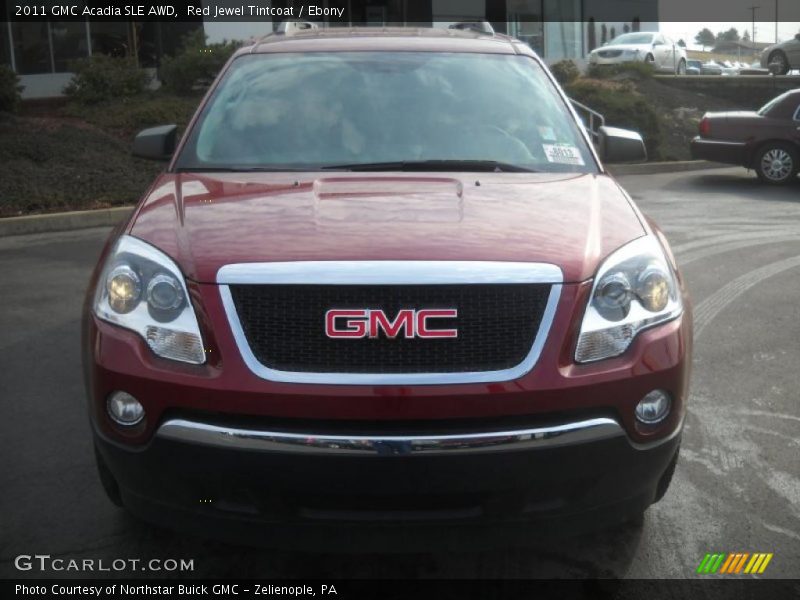 Red Jewel Tintcoat / Ebony 2011 GMC Acadia SLE AWD