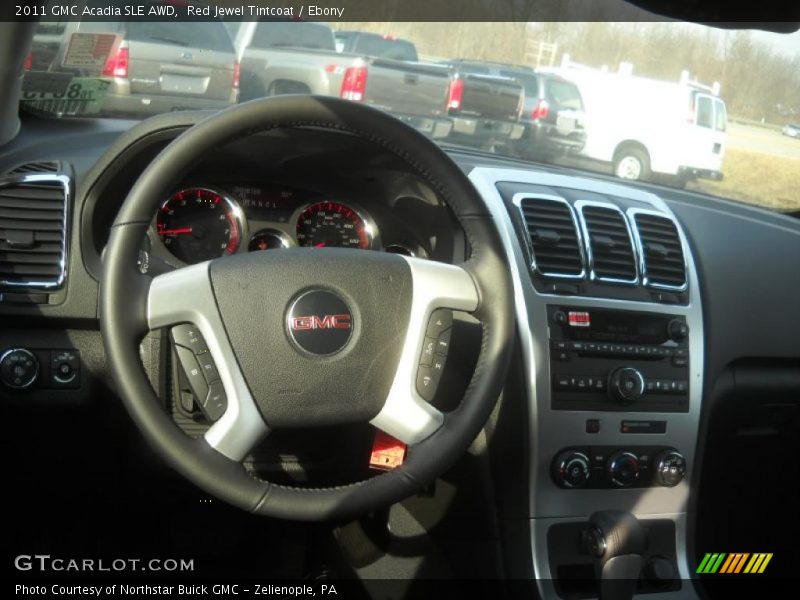 Red Jewel Tintcoat / Ebony 2011 GMC Acadia SLE AWD