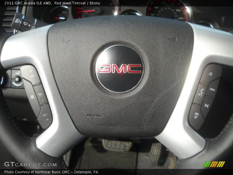 Red Jewel Tintcoat / Ebony 2011 GMC Acadia SLE AWD