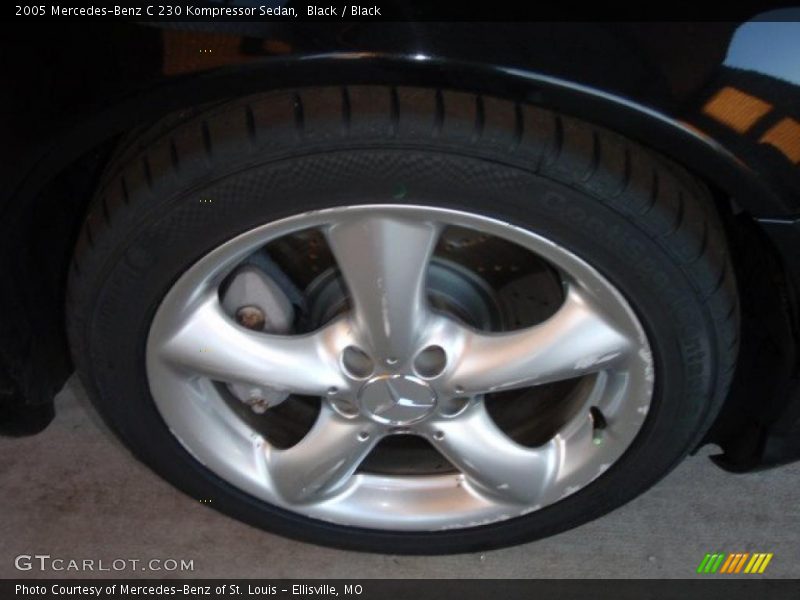 Black / Black 2005 Mercedes-Benz C 230 Kompressor Sedan