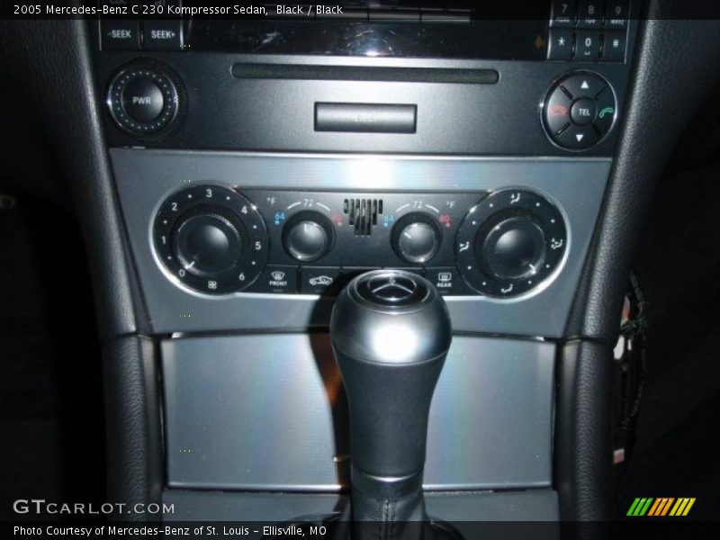 Black / Black 2005 Mercedes-Benz C 230 Kompressor Sedan