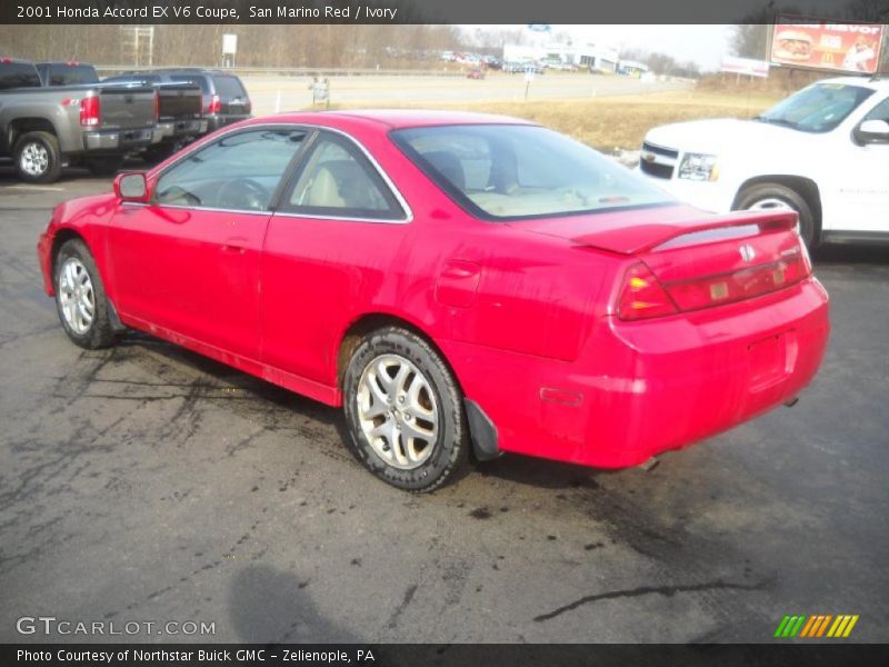 San Marino Red / Ivory 2001 Honda Accord EX V6 Coupe