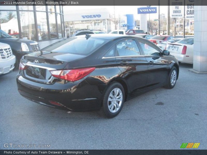 Midnight Black / Black 2011 Hyundai Sonata GLS