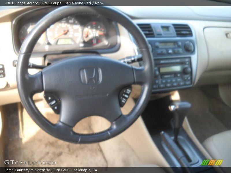 San Marino Red / Ivory 2001 Honda Accord EX V6 Coupe