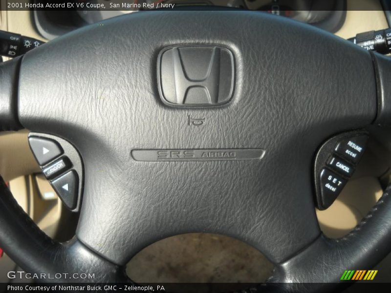 San Marino Red / Ivory 2001 Honda Accord EX V6 Coupe