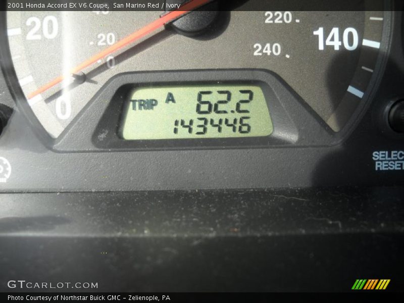 San Marino Red / Ivory 2001 Honda Accord EX V6 Coupe