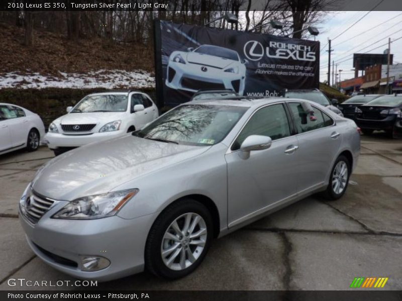 Tungsten Silver Pearl / Light Gray 2010 Lexus ES 350