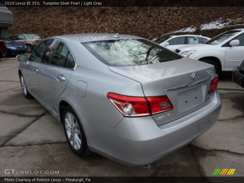 Tungsten Silver Pearl / Light Gray 2010 Lexus ES 350