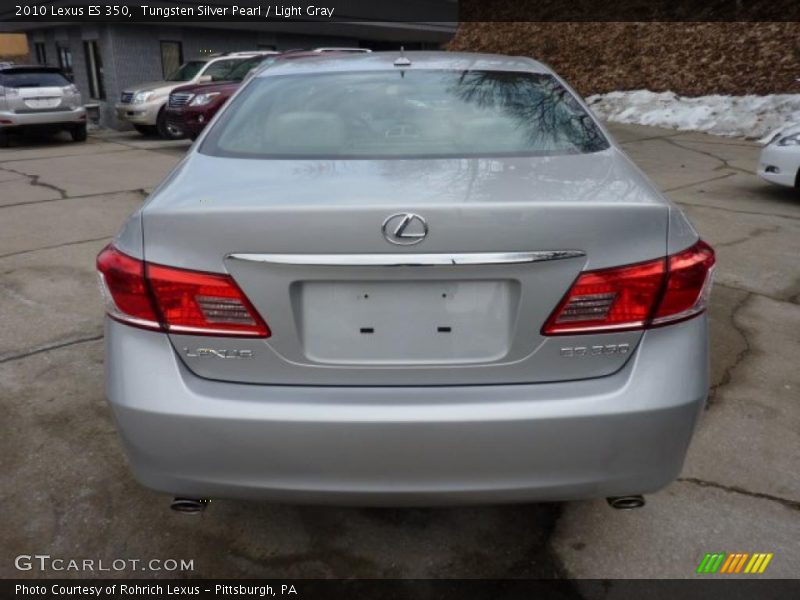 Tungsten Silver Pearl / Light Gray 2010 Lexus ES 350