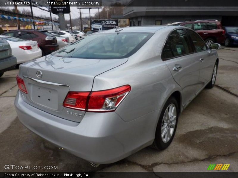Tungsten Silver Pearl / Light Gray 2010 Lexus ES 350