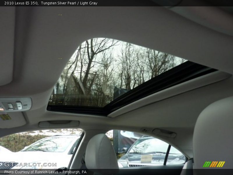 Sunroof of 2010 ES 350