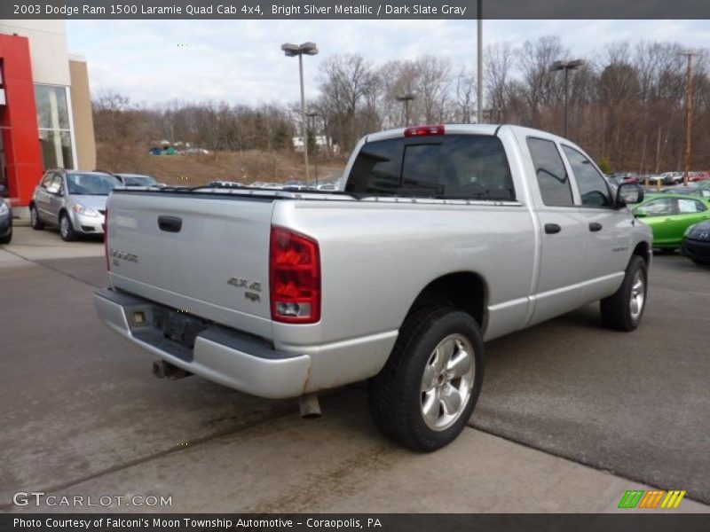  2003 Ram 1500 Laramie Quad Cab 4x4 Bright Silver Metallic