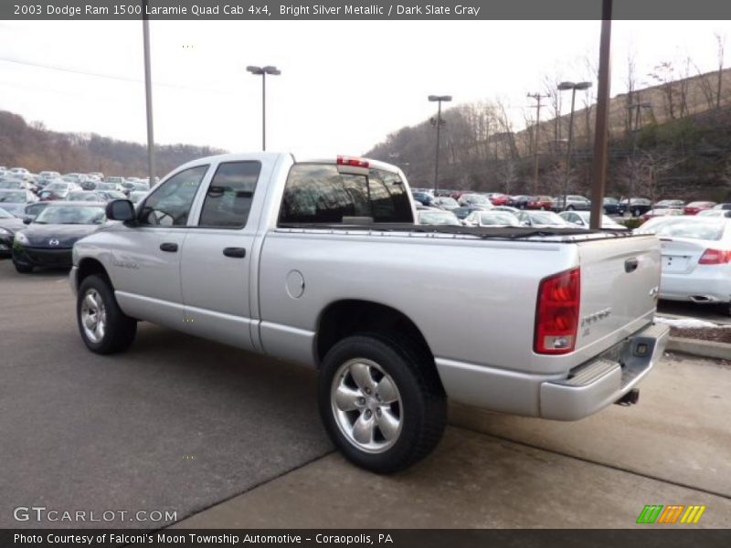 Bright Silver Metallic / Dark Slate Gray 2003 Dodge Ram 1500 Laramie Quad Cab 4x4