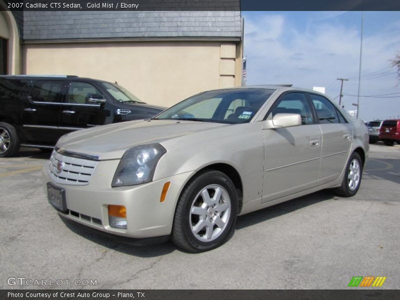 Gold Mist / Ebony 2007 Cadillac CTS Sedan