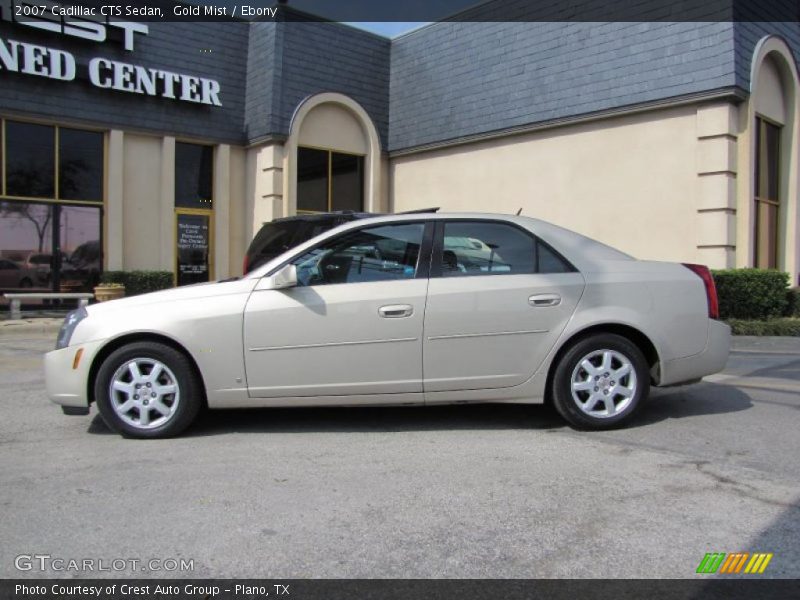 Gold Mist / Ebony 2007 Cadillac CTS Sedan