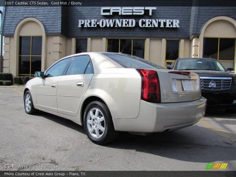 Gold Mist / Ebony 2007 Cadillac CTS Sedan