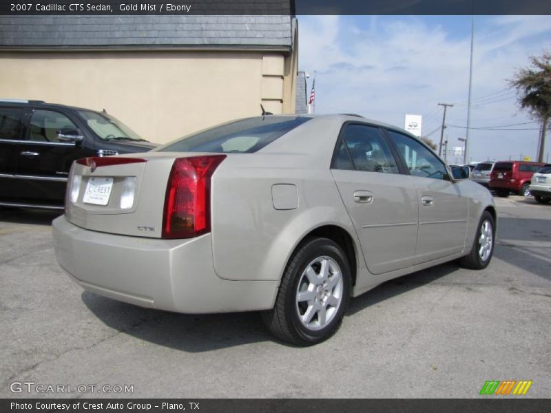 Gold Mist / Ebony 2007 Cadillac CTS Sedan