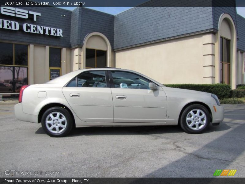 Gold Mist / Ebony 2007 Cadillac CTS Sedan