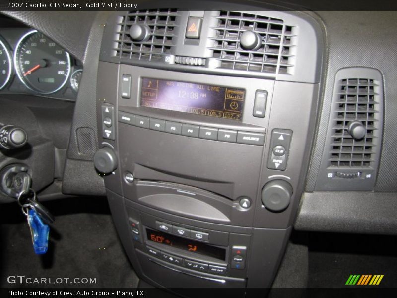 Gold Mist / Ebony 2007 Cadillac CTS Sedan