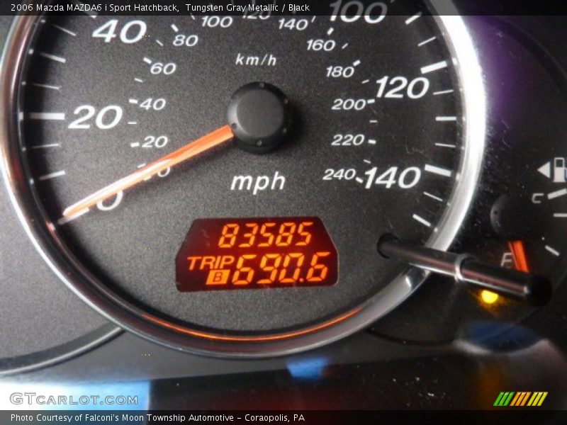 Tungsten Gray Metallic / Black 2006 Mazda MAZDA6 i Sport Hatchback