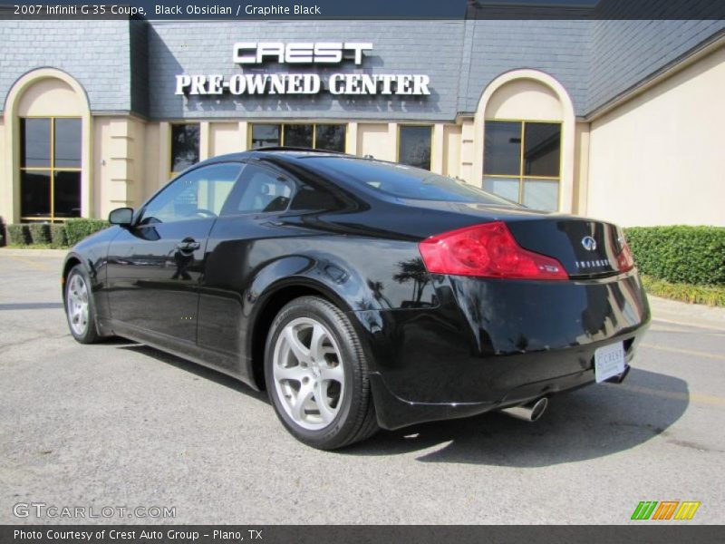 Black Obsidian / Graphite Black 2007 Infiniti G 35 Coupe