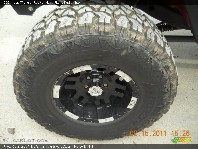Custom Wheels of 2004 Wrangler Rubicon 4x4