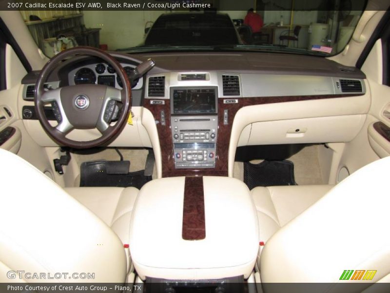 Black Raven / Cocoa/Light Cashmere 2007 Cadillac Escalade ESV AWD