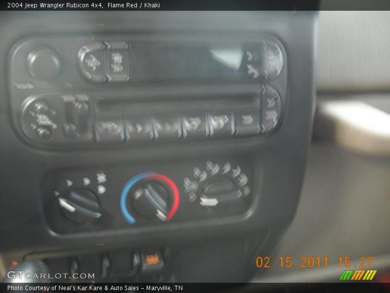 Flame Red / Khaki 2004 Jeep Wrangler Rubicon 4x4