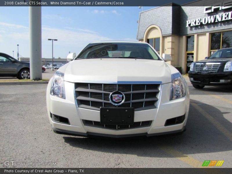 White Diamond Tri-Coat / Cashmere/Cocoa 2008 Cadillac CTS Sedan