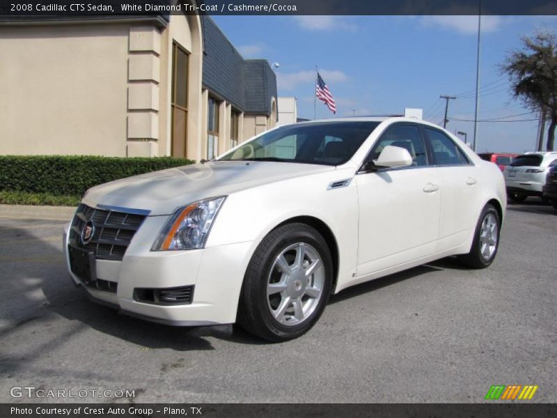White Diamond Tri-Coat / Cashmere/Cocoa 2008 Cadillac CTS Sedan
