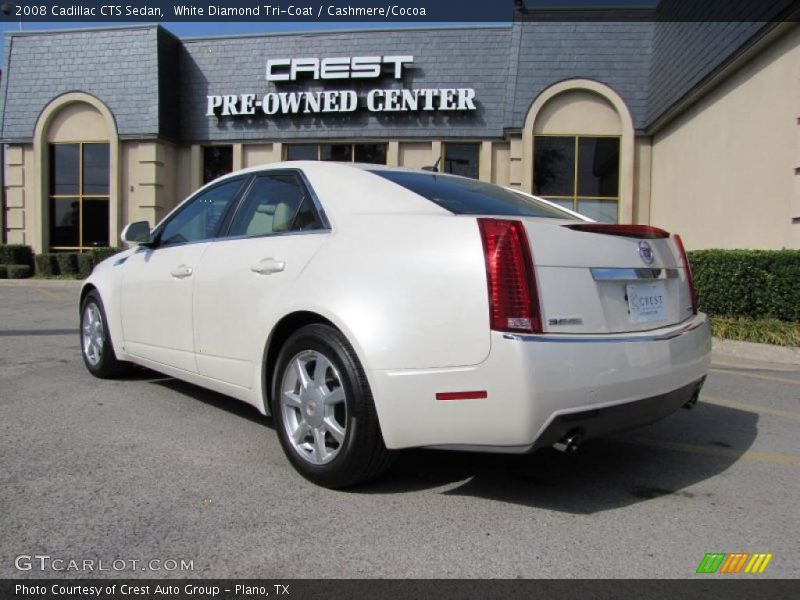 White Diamond Tri-Coat / Cashmere/Cocoa 2008 Cadillac CTS Sedan