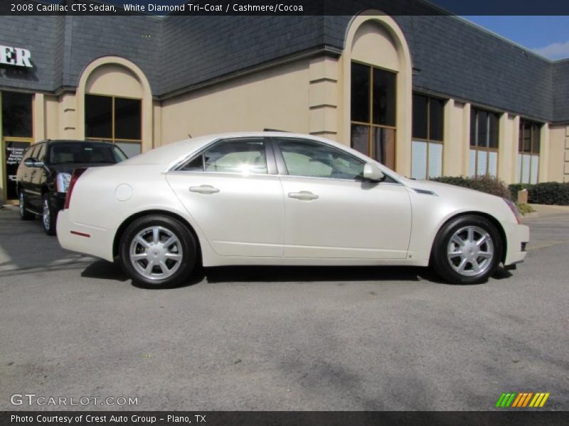 White Diamond Tri-Coat / Cashmere/Cocoa 2008 Cadillac CTS Sedan