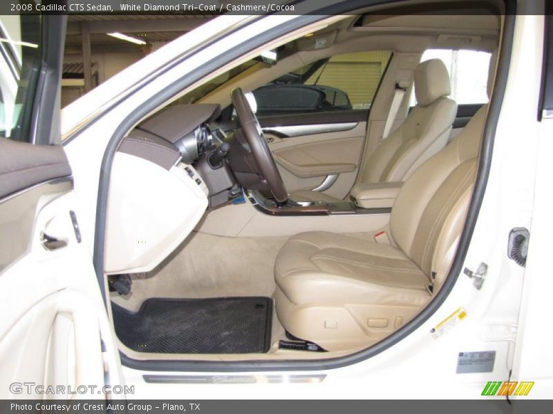 White Diamond Tri-Coat / Cashmere/Cocoa 2008 Cadillac CTS Sedan