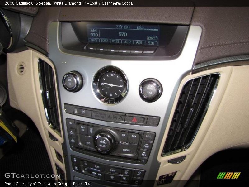 White Diamond Tri-Coat / Cashmere/Cocoa 2008 Cadillac CTS Sedan