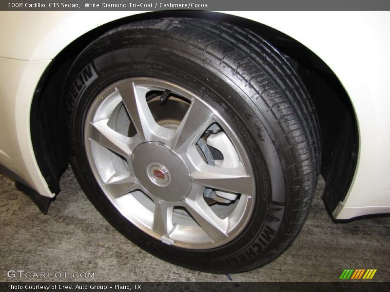 White Diamond Tri-Coat / Cashmere/Cocoa 2008 Cadillac CTS Sedan