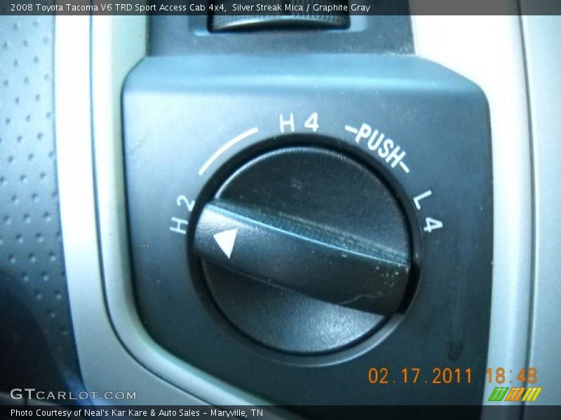 Silver Streak Mica / Graphite Gray 2008 Toyota Tacoma V6 TRD Sport Access Cab 4x4
