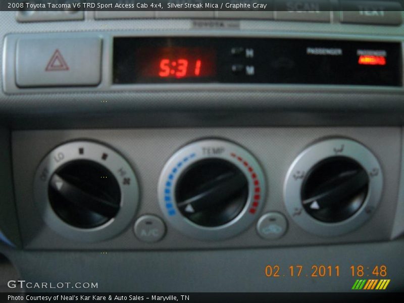 Silver Streak Mica / Graphite Gray 2008 Toyota Tacoma V6 TRD Sport Access Cab 4x4