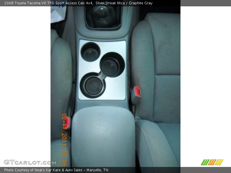 Silver Streak Mica / Graphite Gray 2008 Toyota Tacoma V6 TRD Sport Access Cab 4x4