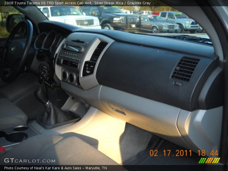 Silver Streak Mica / Graphite Gray 2008 Toyota Tacoma V6 TRD Sport Access Cab 4x4