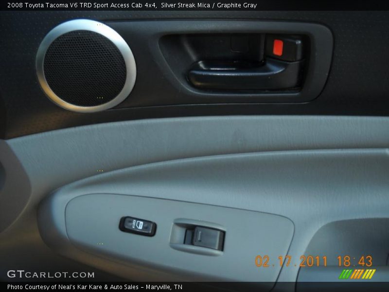 Silver Streak Mica / Graphite Gray 2008 Toyota Tacoma V6 TRD Sport Access Cab 4x4