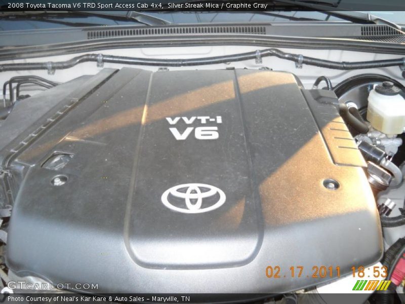 Silver Streak Mica / Graphite Gray 2008 Toyota Tacoma V6 TRD Sport Access Cab 4x4