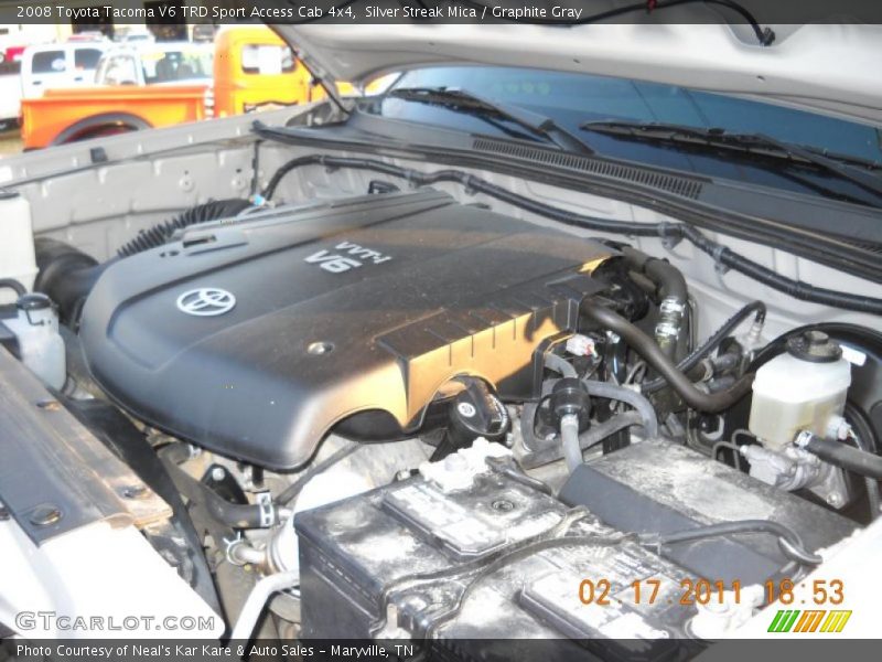 Silver Streak Mica / Graphite Gray 2008 Toyota Tacoma V6 TRD Sport Access Cab 4x4