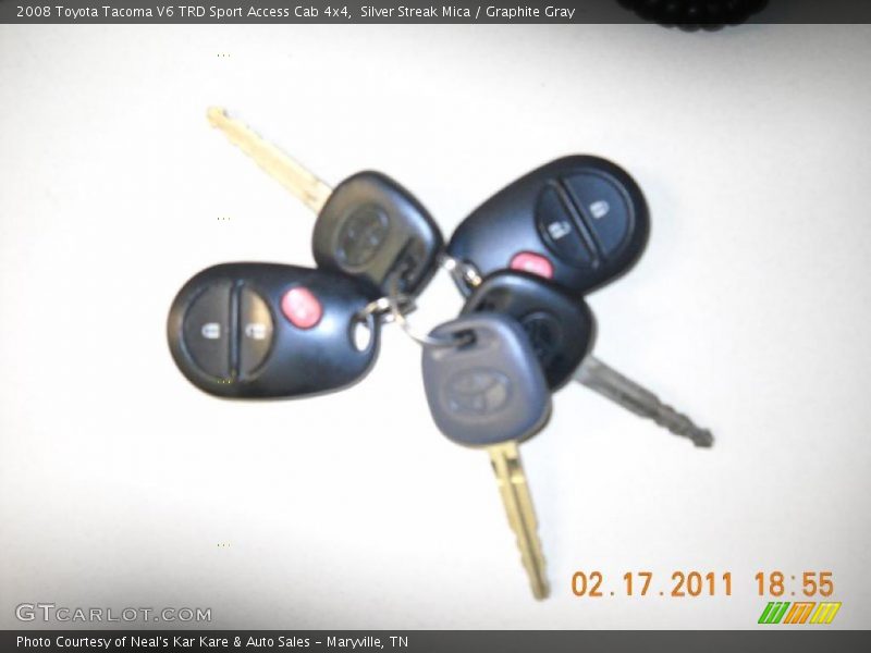 Silver Streak Mica / Graphite Gray 2008 Toyota Tacoma V6 TRD Sport Access Cab 4x4