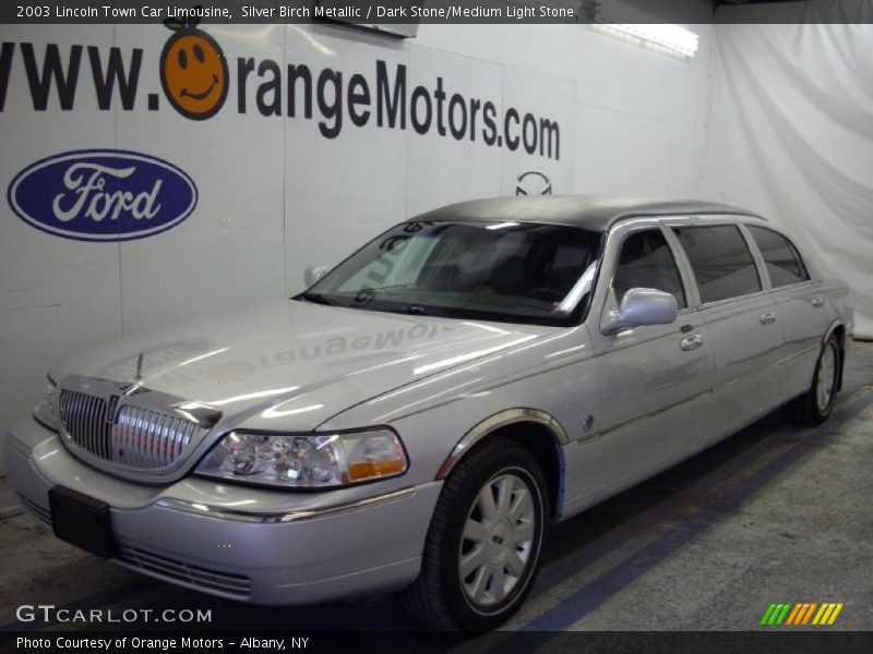 Silver Birch Metallic / Dark Stone/Medium Light Stone 2003 Lincoln Town Car Limousine