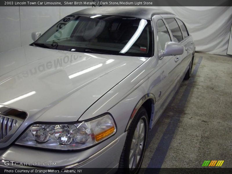 Silver Birch Metallic / Dark Stone/Medium Light Stone 2003 Lincoln Town Car Limousine