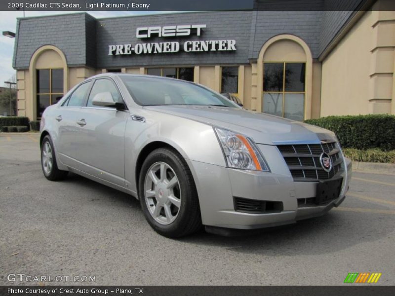 Light Platinum / Ebony 2008 Cadillac CTS Sedan
