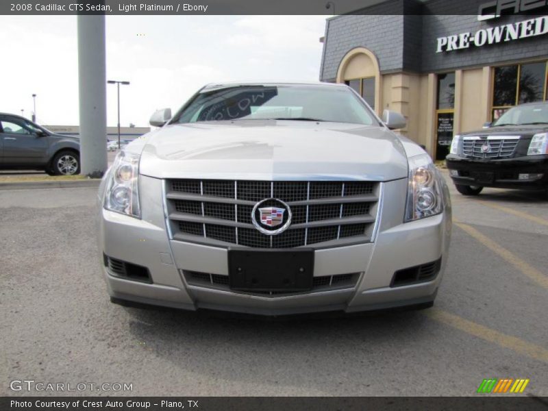 Light Platinum / Ebony 2008 Cadillac CTS Sedan